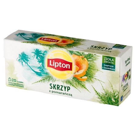 Lipton Herbatka ziołowa aromatyzowana skrzyp z pomarańczą 20 g (20 torebek) (2)