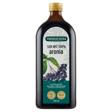 Premium Rosa Sok NFC 100 % aronia 500 ml (1)