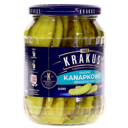 Krakus Ogórki konserwowe kanapkowe 670 g (12)