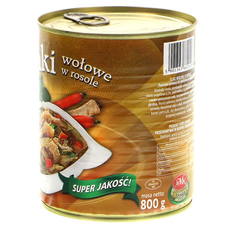 YABRA FLAKI WOŁOWE W ROSOLE 800G (2)