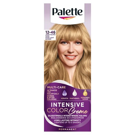 Palette Intensive Color Creme Farba do włosów w kremie 12-46 (BW12) jasny blond nude (1)