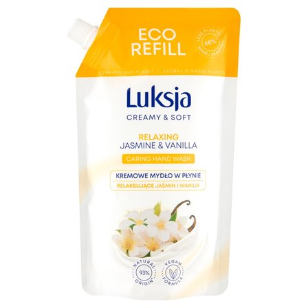 Luksja Creamy & Soft Kremowe mydło w płynie relaksujące jaśmin i wanilia 400 ml (1)