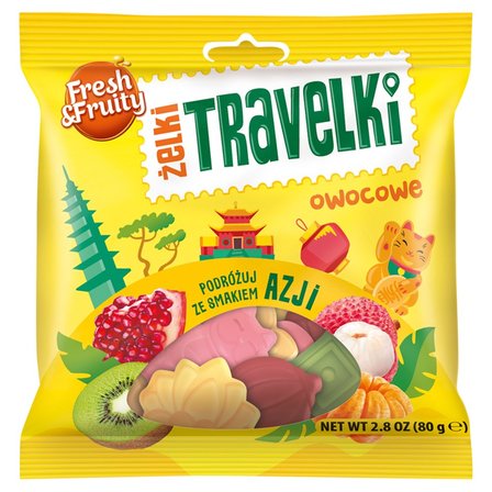 Fresh & Fruity Żelki travelki owocowe smaki Azji 80 g (1)