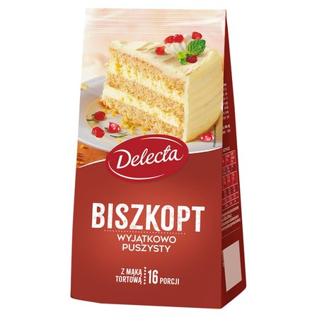 Delecta Biszkopt mieszanka do wypieku ciasta 380 g (1)