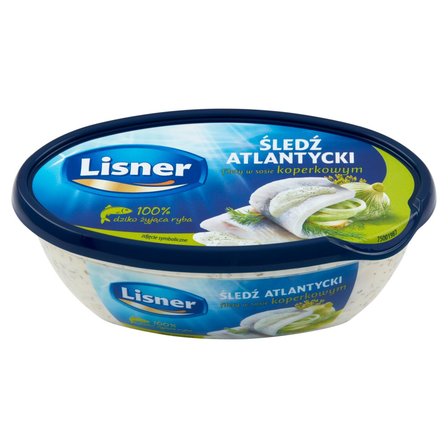 Lisner Śledź atlantycki filety w sosie koperkowym 160 g (3)