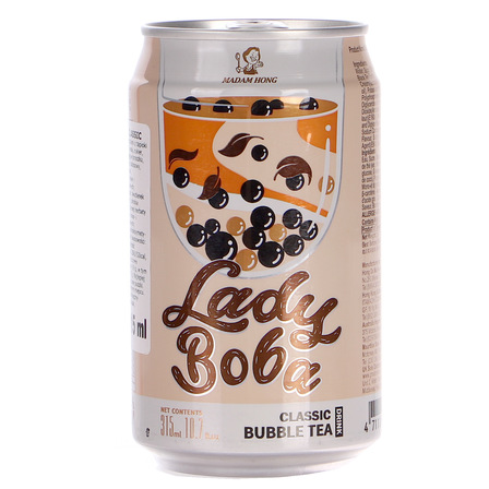 Napój Lady Boba Classic Bubble Tea z kuleczkami z tapioki 315 ml Magam Hong (6)