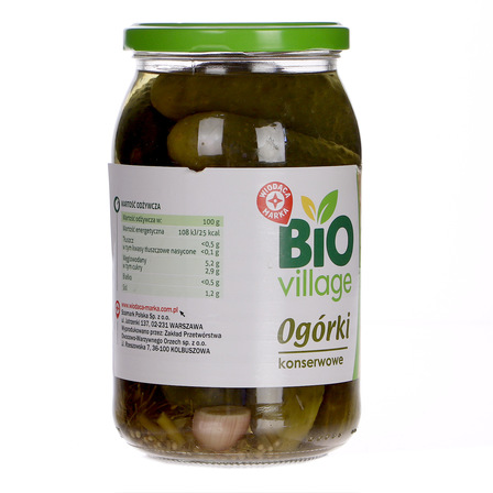 Wiodąca marka Ogórki konserwowe BIO 830g (10)