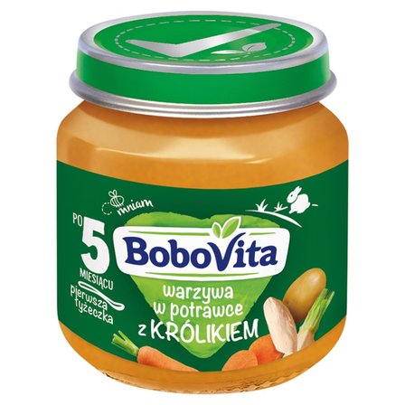 BoboVita Warzywa w potrawce z królikiem po 5 miesiącu 125 g (2)