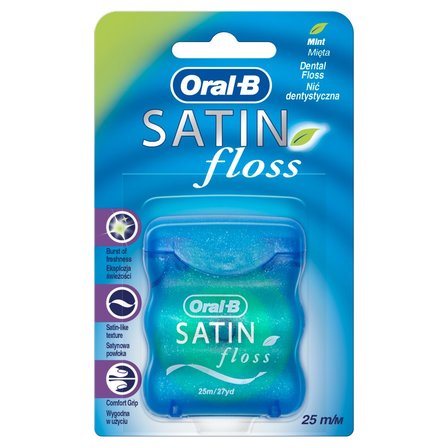 Oral-B Satin Floss Mint Nić Dentystyczna 25 m (1)