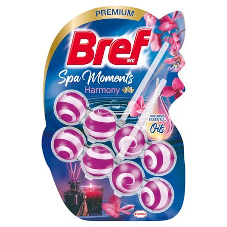 Bref WC Spa Moments Harmony Zawieszka myjąco-zapachowa do muszli WC 2 x 50 g (1)