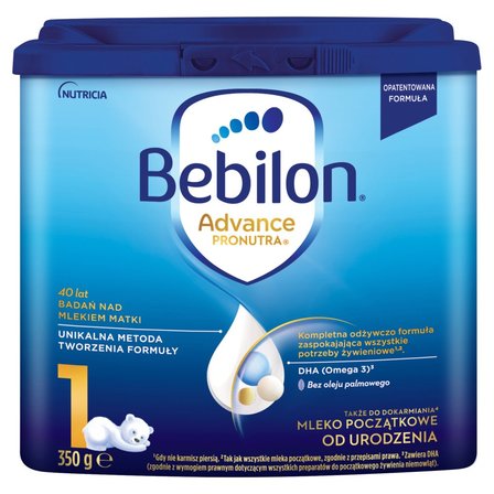 Bebilon 1 Pronutra-Advance Mleko początkowe od urodzenia 350 g (1)