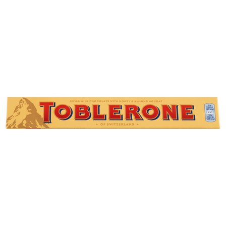 Toblerone Szwajcarska czekolada mleczna z nugatem miodowo-migdałowym 100 g (1)