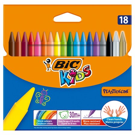 BiC Kids Plastidecor Kredki świecowe 18 sztuk (1)