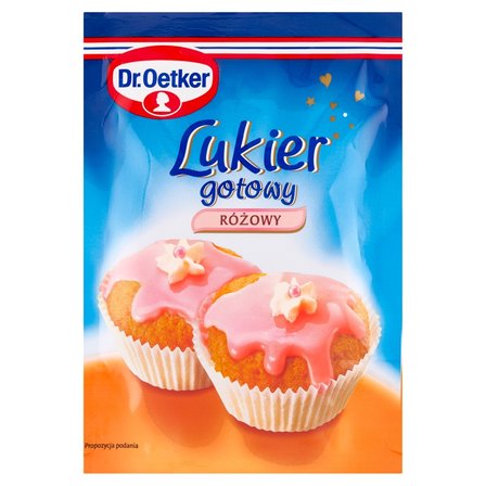 Dr. Oetker Lukier gotowy różowy 100 g (1)