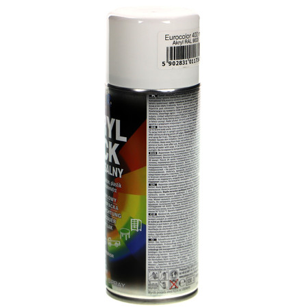 EUROCOLOR AKRYL UNIWERSALNY KOLOR BIAŁY 400ML (3)