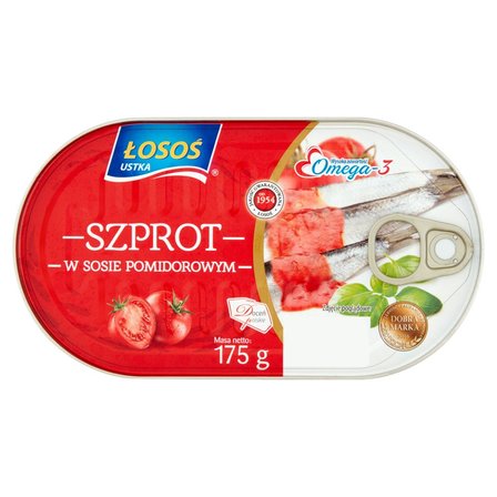 Łosoś Ustka Szprot w sosie pomidorowym 175 g (1)