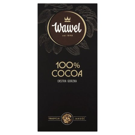 Wawel Tabliczka ekstra gorzka 100 % cocoa 80 g (1)