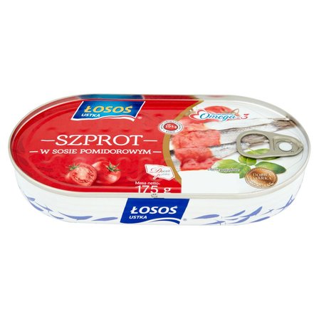 Łosoś Ustka Szprot w sosie pomidorowym 175 g (1)