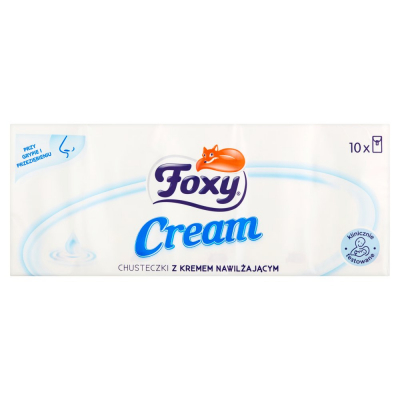 Foxy Cream Chusteczki z kremem nawilżającym 10 paczek (2)