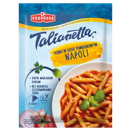 Podravka Talianetta Rurki w sosie pomidorowym Napoli 160 g (1)