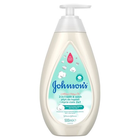 Johnson's Cottontouch Płyn do kąpieli i mycia ciała 2w1 500 ml (1)