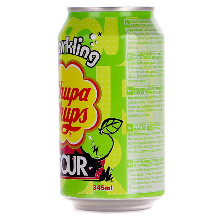 Chupa Chups napój  gazowany kwaśne jabłko 345ml (2)