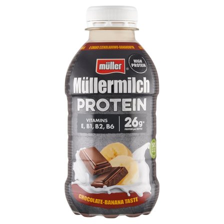 Müller Müllermilch Protein Napój mleczny o smaku czekoladowo-bananowym 400 g (1)