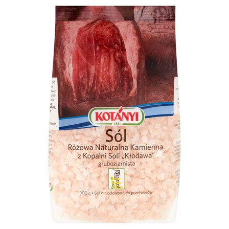 Kotányi Sól różowa naturalna kamienna z Kopalni Soli Kłodawa gruboziarnista 900 g (1)