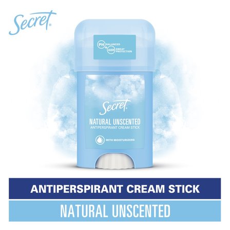 Secret Natural Unscented Kremowy antyperspirant w sztyfcie dla kobiet 40ml (2)