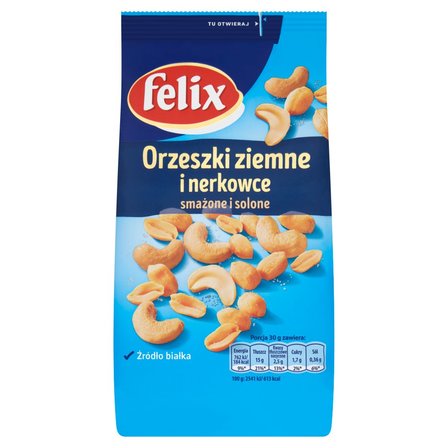 Felix Orzeszki ziemne i nerkowce smażone i solone 240 g (1)