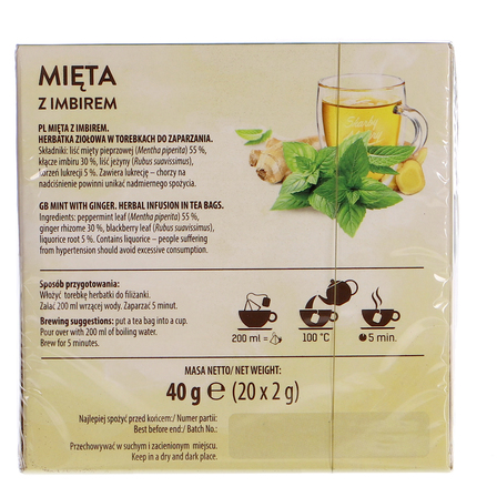 Loyd Herbatka ziołowa mięta z imbirem 40 g (20 x 2 g) (2)