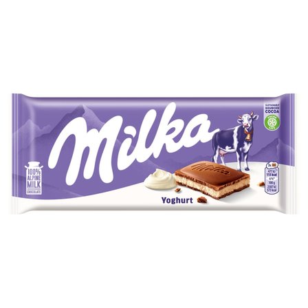 Milka Czekolada mleczna z nadzieniem jogurtowym 100 g (1)