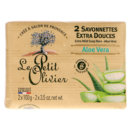 LE PETI OLIVIER MYDŁO ALOES 2 X 100G (1)