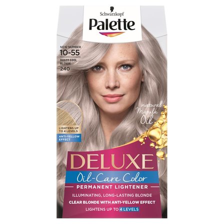 Palette Deluxe Oil-Care Color Farba do włosów 240 (10-55) chłodny blond (1)