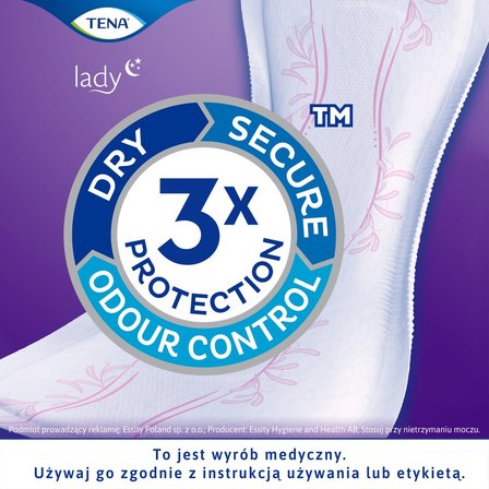 TENA Lady Protect+ Maxi Pieluchy anatomiczne na noc 12 sztuk (7)