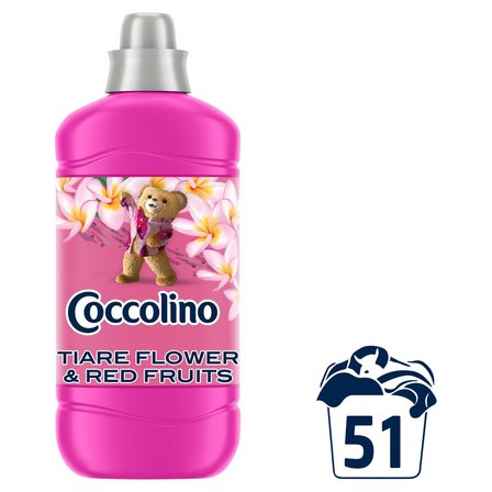 Coccolino Tiare Flower & Red Fruits Płyn do płukania tkanin koncentrat 1275 ml (51 prań) (6)