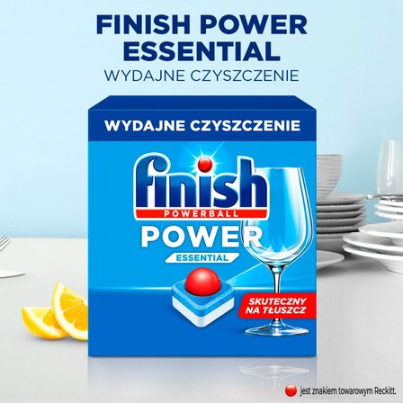 Finish Power Essential Lemon Tabletki do mycia naczyń w zmywarce 715 g (55 sztuk) (3)