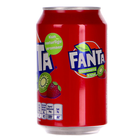 Fanta Strawberry&Kiwi (Truskawka z Kiwi) napój gazowany w puszcze 330ml (3)