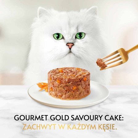 Gourmet Gold Karma dla kotów savoury cake z kurczakiem i marchewką 85 g (4)