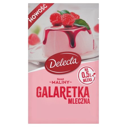 Delecta Galaretka mleczna smak maliny 60 g (1)