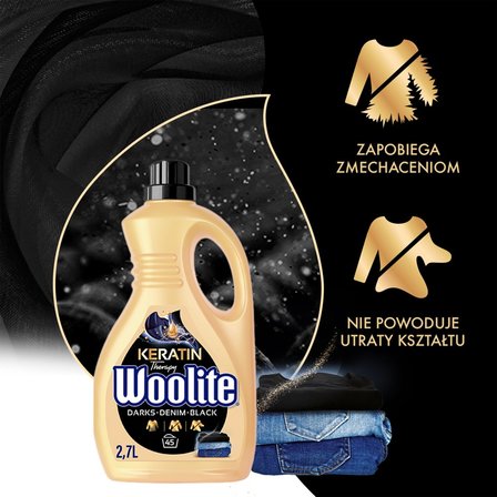 Woolite Keratin Therapy Płyn do prania czerń ciemne kolory jeans 2,7 l (45 prań) (5)