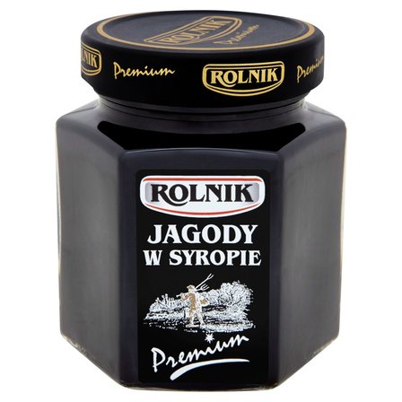 Rolnik Premium Jagody w syropie 320 g (1)