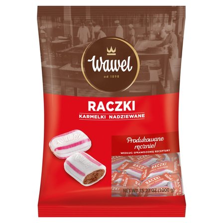 Wawel Raczki Karmelki nadziewane 1000 g (1)