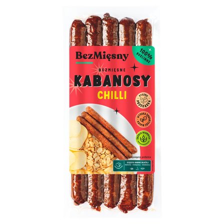 Bezmięsny Bezmięsne kabanosy chilli 160 g (1)