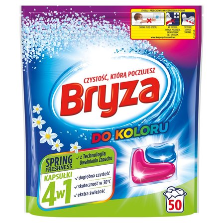 Bryza Spring Freshness 4w1 Kapsułki do prania do koloru 1000 g (50 prań) (1)