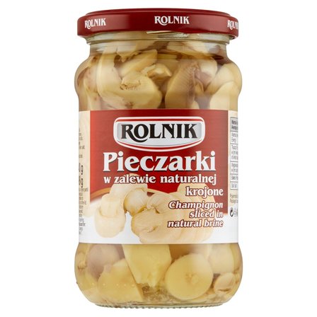 Rolnik Pieczarki w zalewie naturalnej krojone 340 g (1)