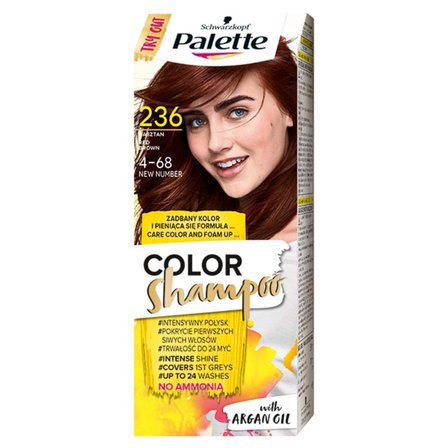 Palette Color Shampoo Szampon koloryzujący do włosów 236 (4-68) kasztan (1)