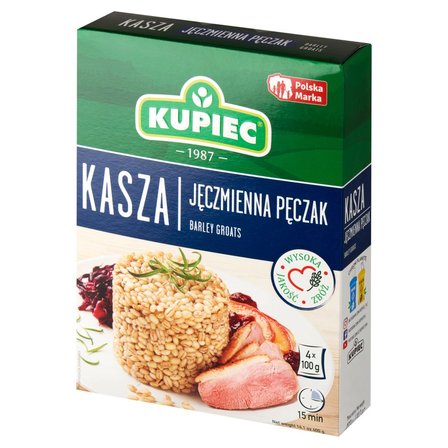 Kupiec Kasza jęczmienna pęczak 400 g (4 x 100 g) (2)