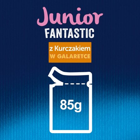 Felix Fantastic Junior Karma dla kociąt kurczak w galaretce 85 g (5)