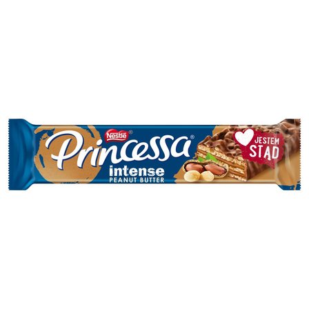 Princessa Intense Peanut Butter Wafel z kremem arachidowym oblany czekoladą mleczną 31 g (1)